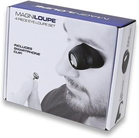img 3 attached to 🔍 Enhanced Carson 4-Piece MagniLoupe Eye Loupe Set with ML-20 Smartphone Adapter