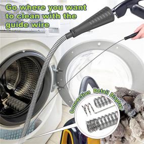 img 1 attached to 🧹 Sealegend V2 Dryer Vent Cleaner Kit: Ultimate Solution with Vacuum Hose, Brush, Lint Remover, Power Washer & Guide Wire - Effortless Cleaning!