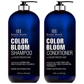 img 4 attached to 🌈 BOTANIC HEARTH Color-Safe Shampoo and Conditioner for Color Treated Hair - Enriched with a Special Blend of Conditioning & Color Enhancing Ingredients - Suitable for Men and Women - 16 fl oz each