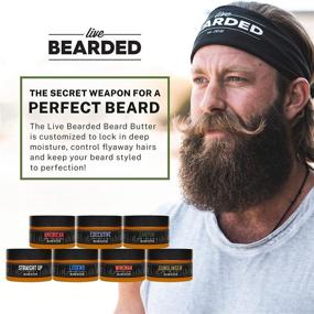 img 2 attached to 🧴 Live Bearded | Beard Butter - Legend | 3 oz. | All-Natural Leave-in Conditioner for Beards | Moisturize, Style, Condition | Shea Butter Infused | Light to Medium Hold | Made in the USA