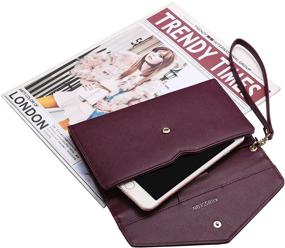 img 3 attached to 📔 Krosslon RFID Passport Holder Travel Wallet Wristlet – Organizer Purse for Documents