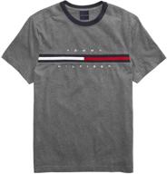 tommy hilfiger adaptive signature t-shirt: stylish men's clothing in t-shirts & tanks logo
