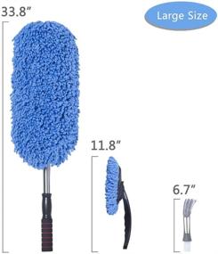 img 2 attached to 🚗 Loyakuu Microfiber Car Duster: Extendable Handle for Interior and Exterior Multi-Purpose Cleaning