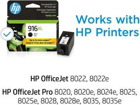 img 3 attached to High-yield HP 916XL Black Ink Cartridge for HP OfficeJet 8020 & Pro 8030 Series, Instant Ink Eligible - 3YL66AN