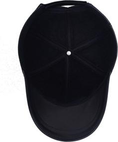 img 1 attached to 🧢 Mumcu's Genuine Sheepskin Leather Black Baseball Cap - Timeless and Adjustable Snapback Hat with Diamond Design for Referees