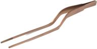 💫 jb prince rose gold offset fine tip tweezer: exquisite precision at 7.8 inches! logo