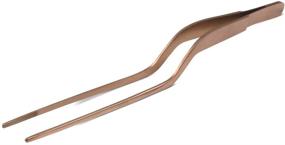 img 2 attached to 💫 JB Prince Rose Gold Offset Fine Tip Tweezer: Exquisite Precision at 7.8 Inches!