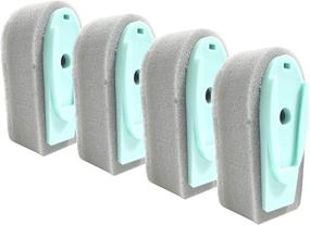 img 2 attached to 🍽️ Refill and Refresh Your Kitchen Brush Set with Cook With Color Soap Dispensing Sponge Brush Refill Set - Set of Four Mint Green Brush Heads