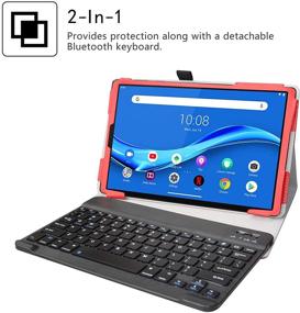 img 3 attached to LiuShan Compatible With Tab M10 Plus/Smart Tab M10 Plus Wireless Keyboard Case