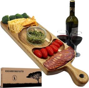 img 4 attached to 🎉 Holiday Reversible Party Crudités and Charcuterie Platter