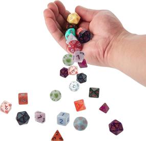 img 1 attached to Painters Palette Polyhedral Dice Sets