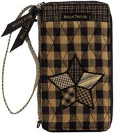 👜 modern quilted cotton country patchwork cell phone wallet - bella taylor wristlet logo