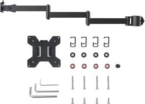 img 1 attached to 🖥️ Suptek Adjustable Long 3 Tier Arm Monitor Mount (MD6ARM3) - Universal Single