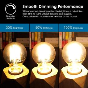 img 2 attached to 💡 Dimmable Vintage Filament Lights | Equivalent Industrial Electrical Lighting