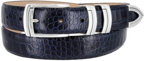 img 4 attached to 👔 Italian Calfskin Leather Designer Men's Belt Accessories for Authentic Style