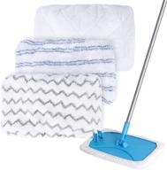 🧹 keepow microfiber mop refill pads for mr.siga &amp; o-cedar mop - 15 x 8 inches (3 pack) logo