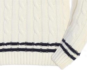 img 1 attached to Gioberti Kids and Boys Cable Knit V-Neck Sweater: 100% Cotton