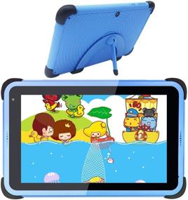 img 4 attached to 📱 2021 New Kids Tablet 7 Inch with Android 10, WiFi, IPS HD Screen, 2GB RAM 32GB ROM, Parental Control, Blue