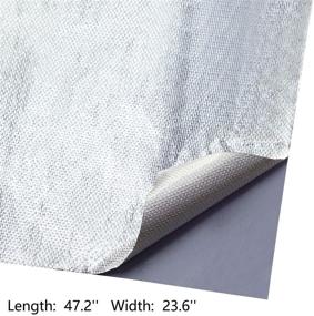 img 3 attached to Aluminized Fiberglass Sheet: Efficient Adhesive Backed Heat Shielding Mat for Hose and Auto Use (Silver, 24 x 48 Inch)