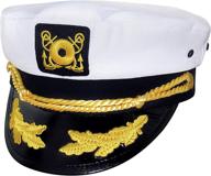 🎩 amusing men's yacht captain hat for a hilarious time on the water logo