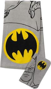 img 1 attached to Kids Warehouse DC Comics Batman 2 Piece Bath Wash Set - Premium Cotton Towel & Washcloth Combo