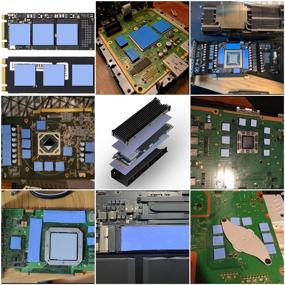 img 2 attached to 💻 AVNTKER 12 W/mK Thermal Pad, 3-Pack 100x100mm Thermal Silicone Pad, 2.5mm/1.5mm/0.5mm Thickness, Non Conductive Heatsink Cooling Pad for Laptop CPU, GPU, SSD, M2, IC, 3D Printer, Raspberry Pi