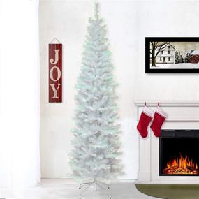 img 3 attached to 🎄 Premium 7-Foot White Tinsel Artificial Christmas Tree by National Tree Company - Complete with Stand