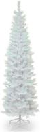 🎄 premium 7-foot white tinsel artificial christmas tree by national tree company - complete with stand логотип