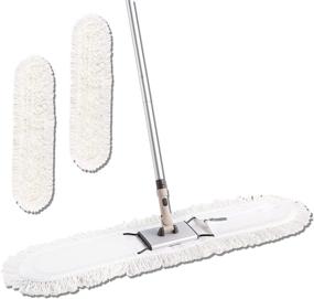 img 4 attached to 🧹 Eyliden 36" Professional Industrial Mop: High-Quality Cotton Dust Mop for Efficient Floor Cleaning in Commercial and Residential Areas – Perfect for Home, Mall, Hotel, Office, and Garage Use – White, 36