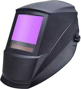 img 1 attached to 🔥 Antra AH7-860-0000 Auto Darkening Welding Helmet: Large Viewing Size, Wide Shade Range, Suitable for Multi-Purpose Welding and Grinding - TIG MIG/MAG MMA Plasma, Dual Power, Bonus Lens Covers