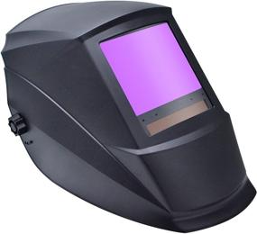 img 2 attached to 🔥 Antra AH7-860-0000 Auto Darkening Welding Helmet: Large Viewing Size, Wide Shade Range, Suitable for Multi-Purpose Welding and Grinding - TIG MIG/MAG MMA Plasma, Dual Power, Bonus Lens Covers