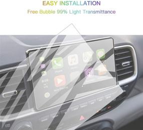 img 3 attached to 📱 Защитная пленка из закаленного стекла для навигационного дисплея Hyundai с фольгой для Venue 2020 2021 | твердость 9H, антиэксплозионная и устойчивая к царапинам | чистая HD защитная пленка для GPS LCD