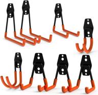 organize and maximize garage space with coolyeah steel utility double hooks - heavy duty storage solution for power tools, ladders, and bulk items (pack of 8) logo