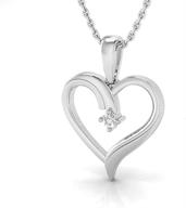 💎 exquisite thanksgiving jewelry: igi certified diamond & sterling silver heart pendant with 18" chain logo