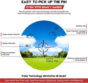 img 1 attached to ⛳️ Enhanced PEAKPULSE KA600AG Golf Laser Rangefinder with Slope Compensation, Flag Acquisition featuring Pulse Vibration Technology, and Fast Focus System - Ideal for Making Precise Club Selections.