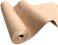 📦 versatile ny paper mill brown kraft paper jumbo roll - perfect for gift wrapping, art & craft, postal, packing, and shipping: 17.50" x 2400" (200 feet), floor covering, parcel, table runner - 100% recycled, made in usa logo