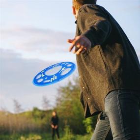 img 2 attached to 🪀 FLYDAY Flying Disc with LED Lights: A Fun and Easy-to-Catch 27 Inch Flying Ring for Outdoor Beach Play and Birthday Parties