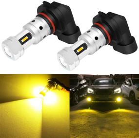 img 4 attached to 🌫️ Phinlion 3800 Lumens H10 9145 LED Yellow Fog Light Bulbs - Ultra Bright CSP 9040 9045 9140 9155 LED Bulb Replacement for Fog Lights Lamps, 3000K Golden Yellow