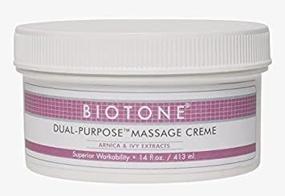 img 2 attached to 🧴 Biotone Dual Purpose Massage Cream 14 oz. - Model 568003: Premium Pain Relief and Relaxation Solution