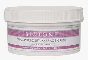 img 1 attached to 🧴 Biotone Dual Purpose Massage Cream 14 oz. - Model 568003: Premium Pain Relief and Relaxation Solution