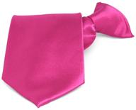 👔 premium tiemart mens solid clip necktie: elevate your style with accessory essentials - ties, cummerbunds & pocket squares logo