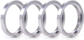 img 4 attached to 🔧 ZHTEAPR 4pc Aluminium Alloy Wheel Hub Centric Rings - 56.1mm to 73.1mm - Hubrings for Precise Wheel Fitment