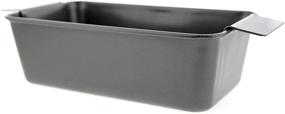 img 1 attached to 🥩 High-Quality 9 Inch Meatloaf Pan by Elbee Home with Non-Stick Coating and Easy-Removal Perforated Tray Insert - Durable Carbon Steel Construction
