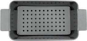img 2 attached to 🥩 High-Quality 9 Inch Meatloaf Pan by Elbee Home with Non-Stick Coating and Easy-Removal Perforated Tray Insert - Durable Carbon Steel Construction