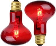 🔆 2 pack - 75w red pet light heating infrared bulb uva spot heat lamp for reptile and amphibian use, ideal for lizard, tortoise, snake, and chameleon логотип