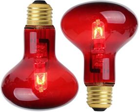 img 4 attached to 🔆 2 Pack - 75W Red Pet Light Heating Infrared Bulb UVA Spot Heat Lamp for Reptile and Amphibian Use, Ideal for Lizard, Tortoise, Snake, and Chameleon