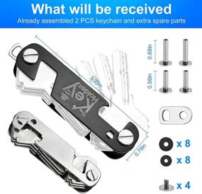 img 1 attached to Lightweight Multi-Tool Organizer Keychain - Compact and Efficient