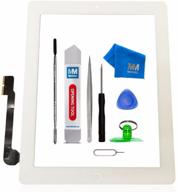 📱 high-quality mmobiel digitizer for ipad 3 (white) - complete touchscreen front display assembly with tool kit logo