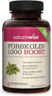 🌱 naturewise premium forskolin 1000 boost: ultimate weight maintenance with green tea, yerba mate, & guarana - 1 month supply logo