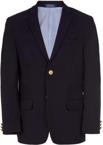 img 4 attached to 👕 IZOD Indigo Button Blazer Jacket for Boys' Clothing - Enhanced SEO